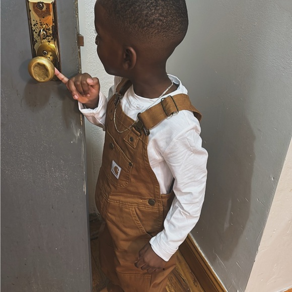 Carhartt Kids Tan Overalls - Picture 2 of 3